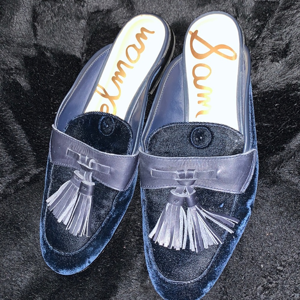 Sam Edelman size 7.5 Paris tassel velvet mules